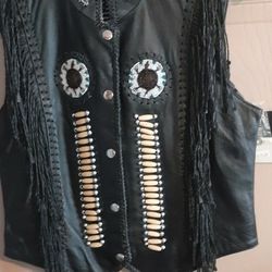 To Beaded Women's Vest One Black One Gray $75 Each Size Medium But Cut Small