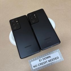 Samsung Galaxy S21 Ultra 5G - Only $1 Today Pay The Rest Later! 