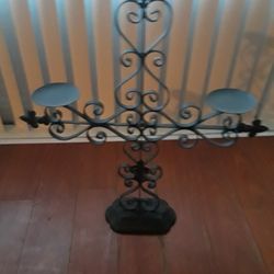 Cross Candles Holder