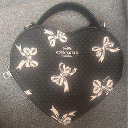 Brand New COACH Heart Bag With Crossbody Strap 