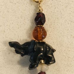 Black Onyx Elephant Pendant