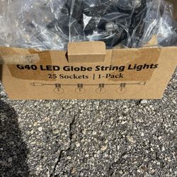 Patio String Lights - Never Used