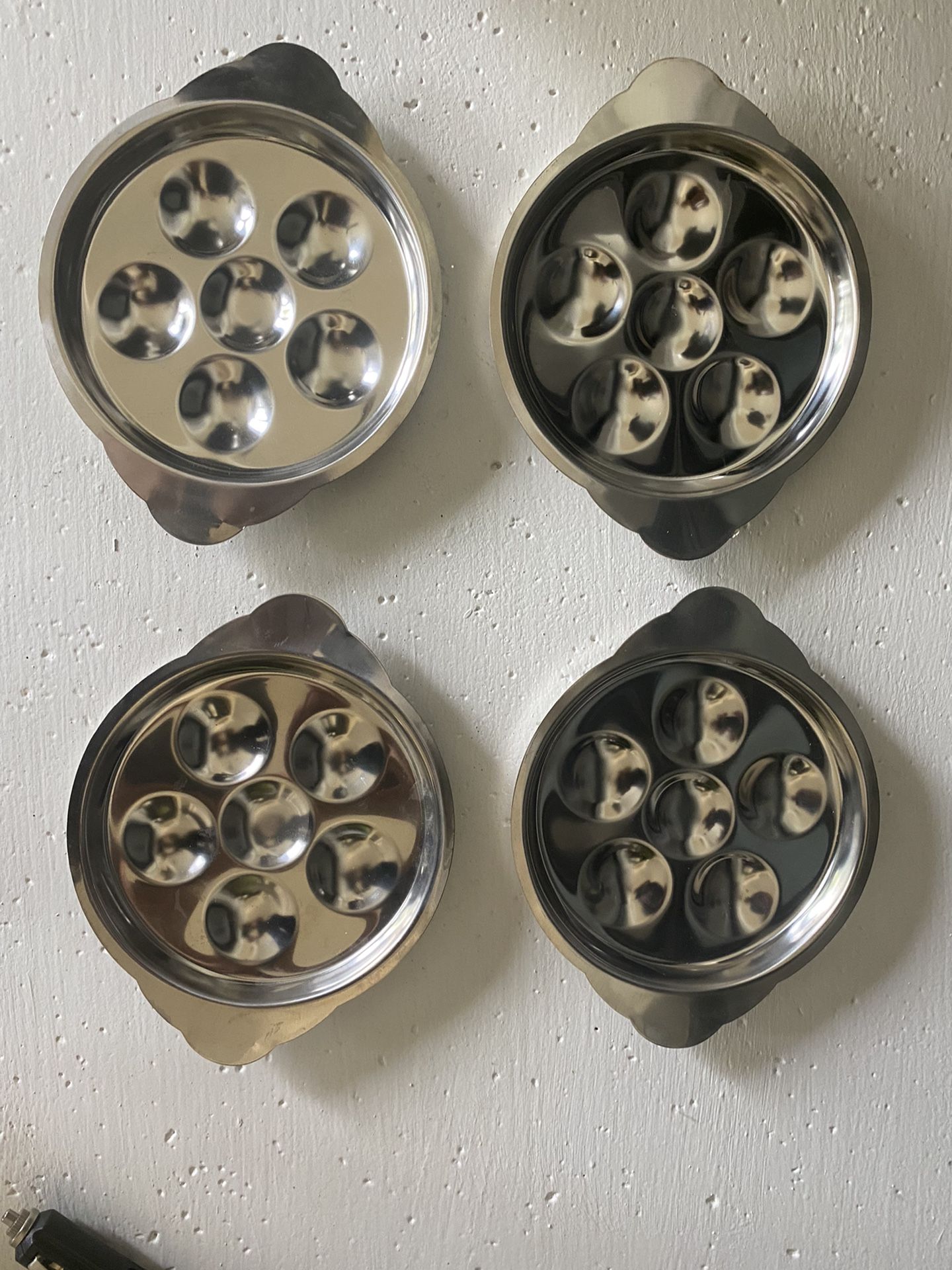 4 Metal Seafood Hordourve Trays