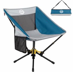 AD Ergo-Comfort Camping Chair - Lightweight Foldable Outdoor Seat