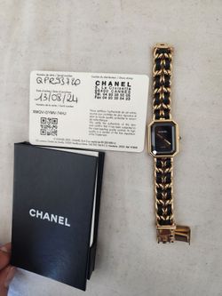 Chanel premiere watch 18k lamb skin