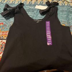 Plus Size Bow Tank Top