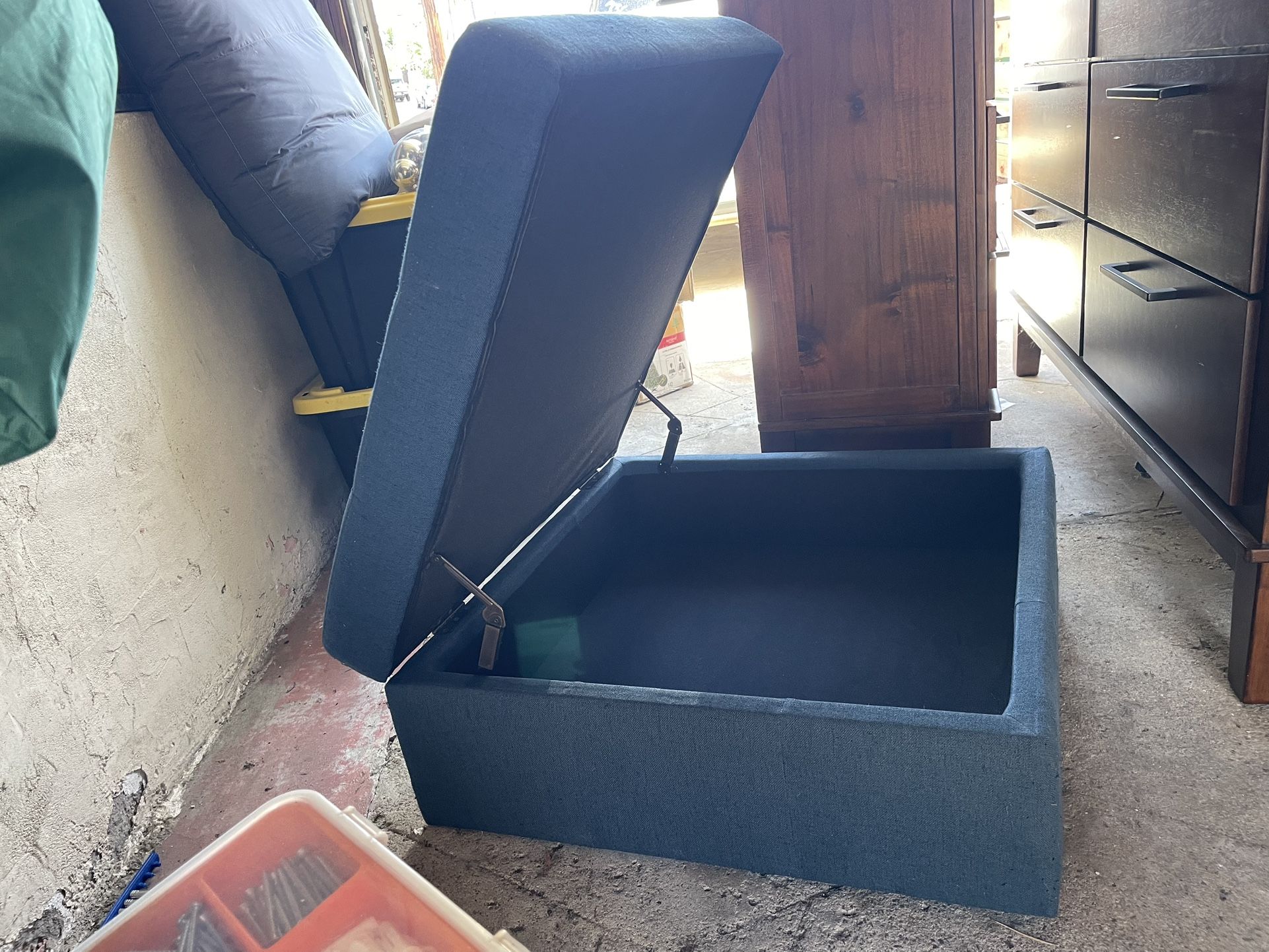 Blue Ottoman