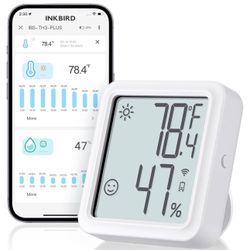INKBIRD WiFi Thermometer & Hygrometer IBSTH3PLUS – Indoor Temp + Humidity Monitor (New In Box)