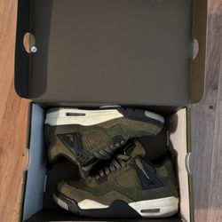 SIZE 5 CRAFT OLIVE JORDAN 4’S