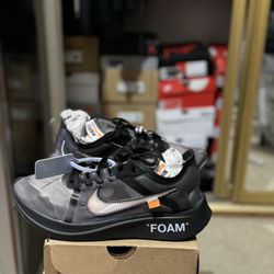 Nike Zoom Fly Off White Black Silver - 10