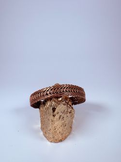 Copper Braided Cuff Bracelet