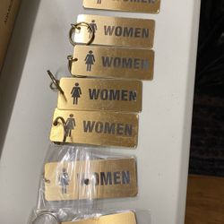 Bathroom Key Tags 