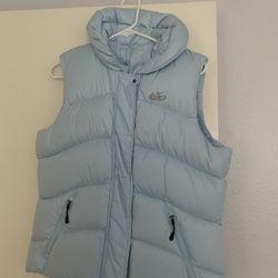 Women’s Light Blue Puffer Vest