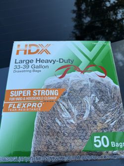 clear trash bags