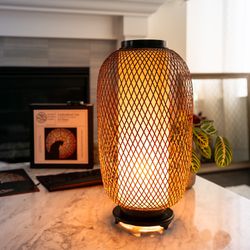 Chinese Pastoral Style Bamboo Table Light