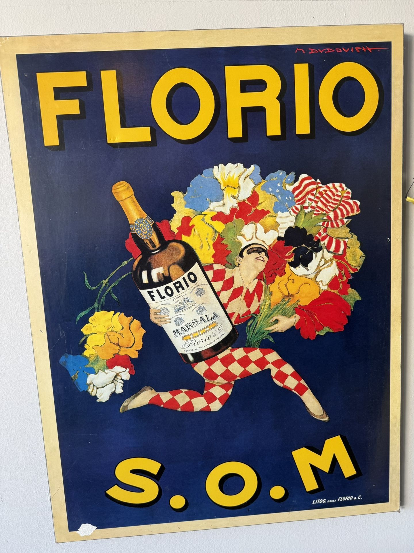 Vintage Florio Marsala Poster