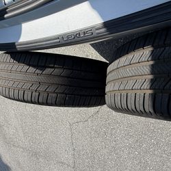 2 Tires almost new.  Michilin Defender 2