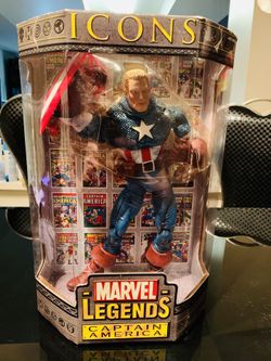 Marvel Legends Icons Captain America unmasked variant