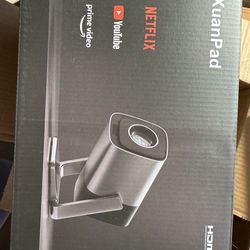 Compatible with Netflix & Auto Focus]AuKing Smart Projector with Wifi and Bluetooth,Auto Focus&Keystone Projector4K,3D DoIby Audio, 1200ANSI Outdoor P