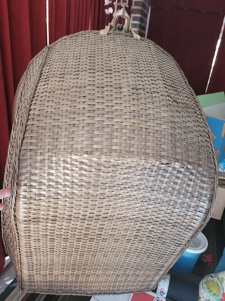 Hanging Egg Chair with Hanging Hardware Pier One Great Condition! for