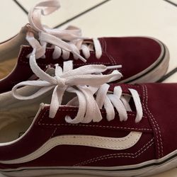 Burgundy Vans