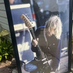 Large Framed Kurt Cobain Framed Poster Nirvana 
