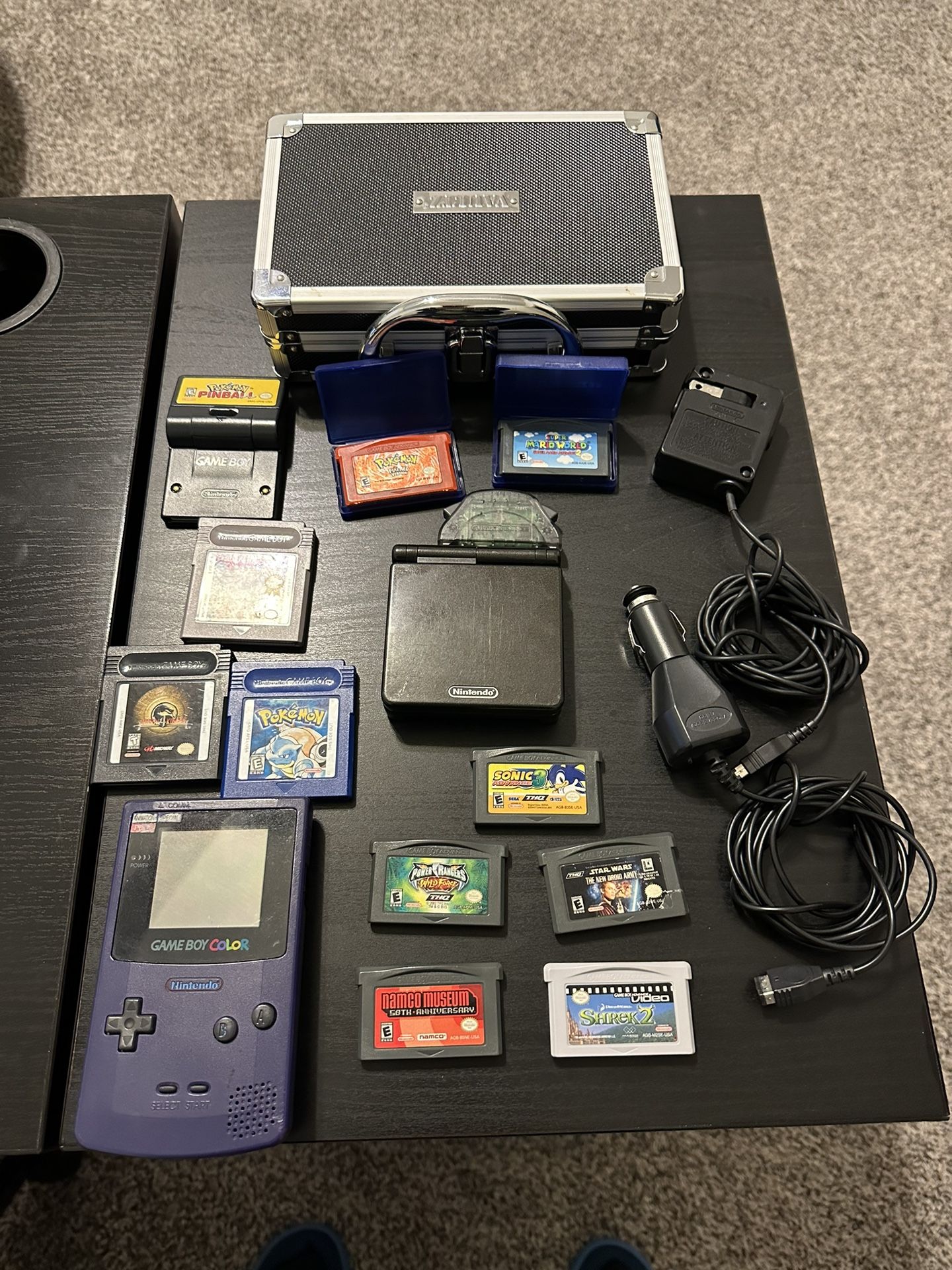 Gameboy Color & Game Boy Advance Bundle With Pokemon