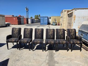 Set of 6 Upholstered Dining Chairs