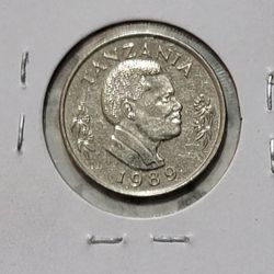 1989 Tanzania 50 Senti Coin