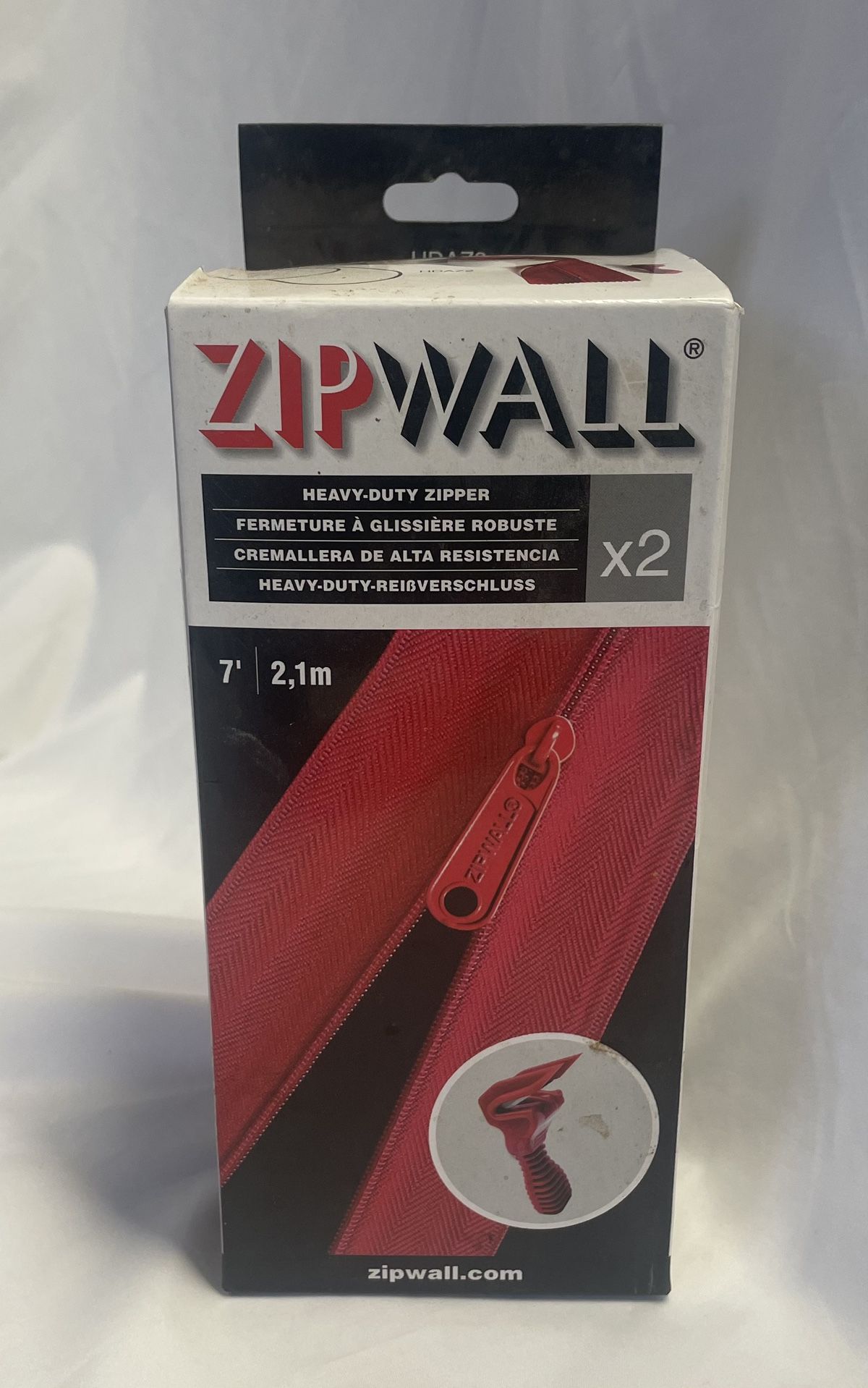 Zipwall Heavy Duty Zipper 7 Ft (2 In Box)