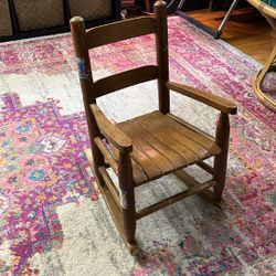 Wooden Kids Rocking Chair 