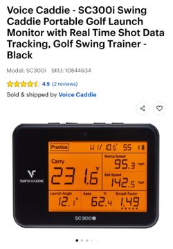 Voice Caddie SC300i Portable Launch Monitor – $250 FIRM