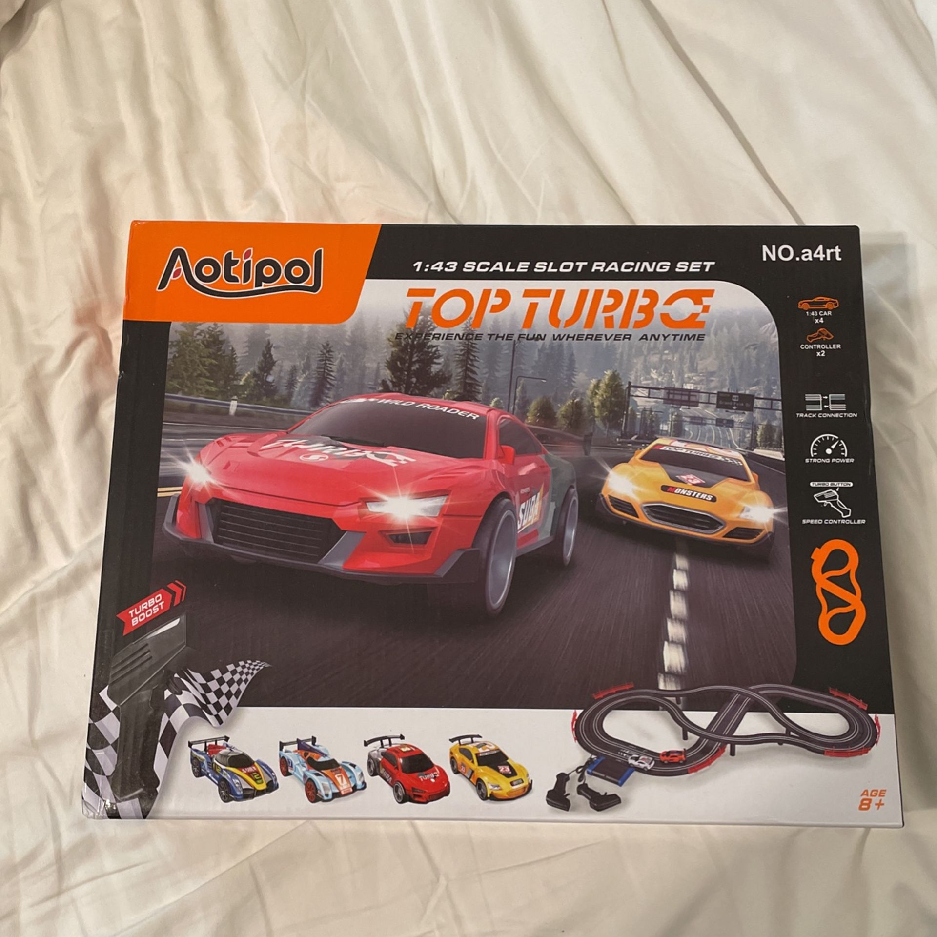 AOTIPOL Top Turbo 1:43  Scale Slot Racing Set 