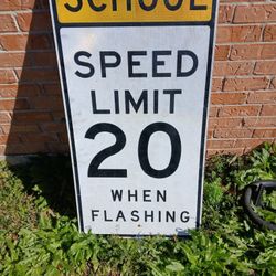 School Zone Speed Limit Sign