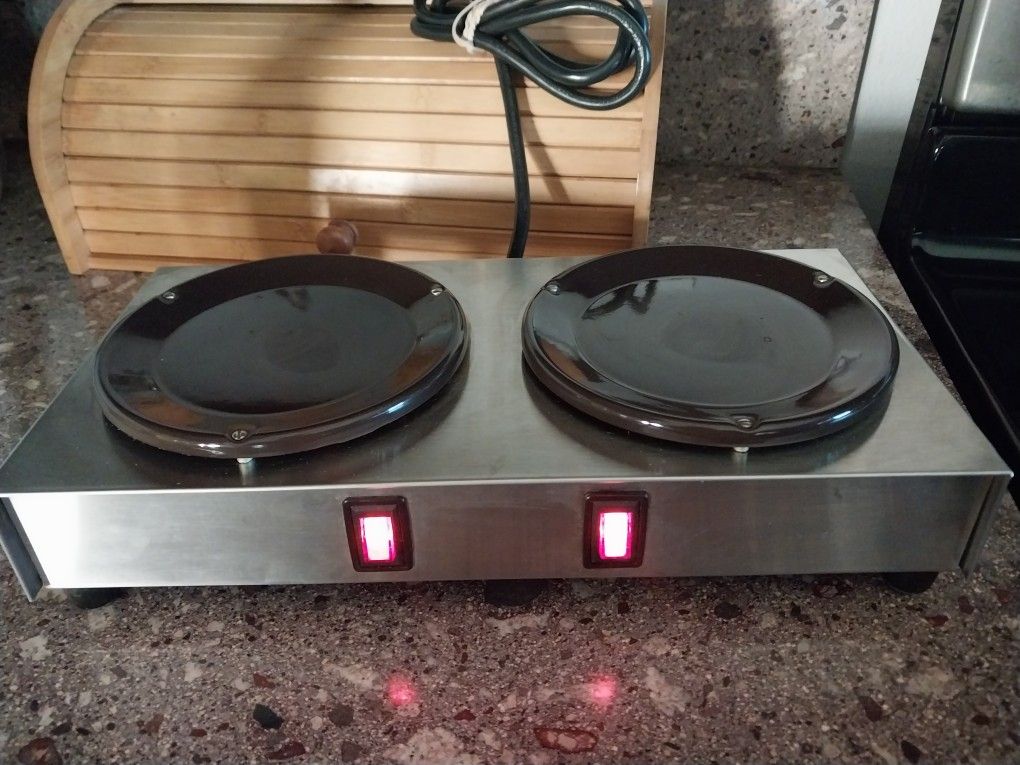 2 POT COMMERCIAL COFFEE WARMER