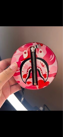 Bape ABC CAMO Camouflage Shark Printed Coin Purse