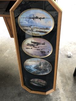 Bradford Exchange 1996 Thunder in the sky 4 plate set