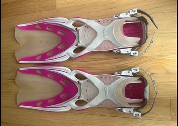 Mares X-Stream Open Heel Diving Fins Pink & White