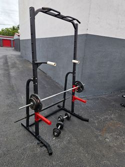 Power Rack Squat Stand with Pull-Up Bar
