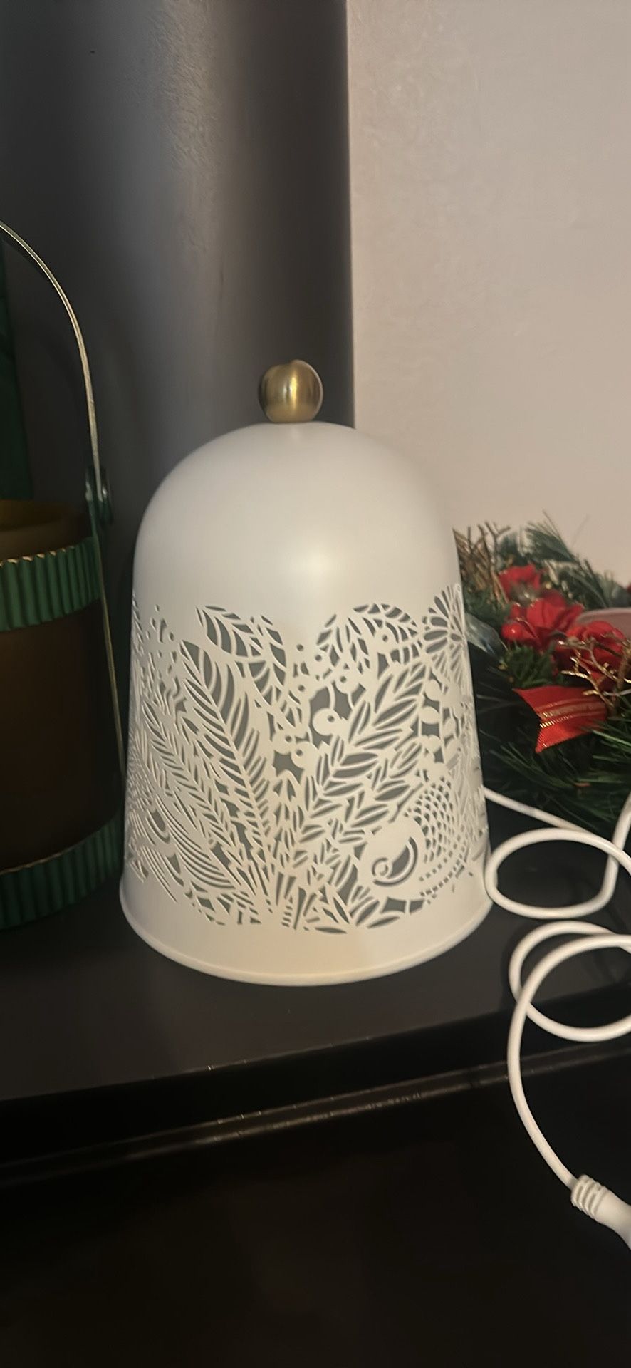 Ikea SOLSKUR: LED Table Lamp, 7.5 inches (19 cm), White/Brass (104.408.38)