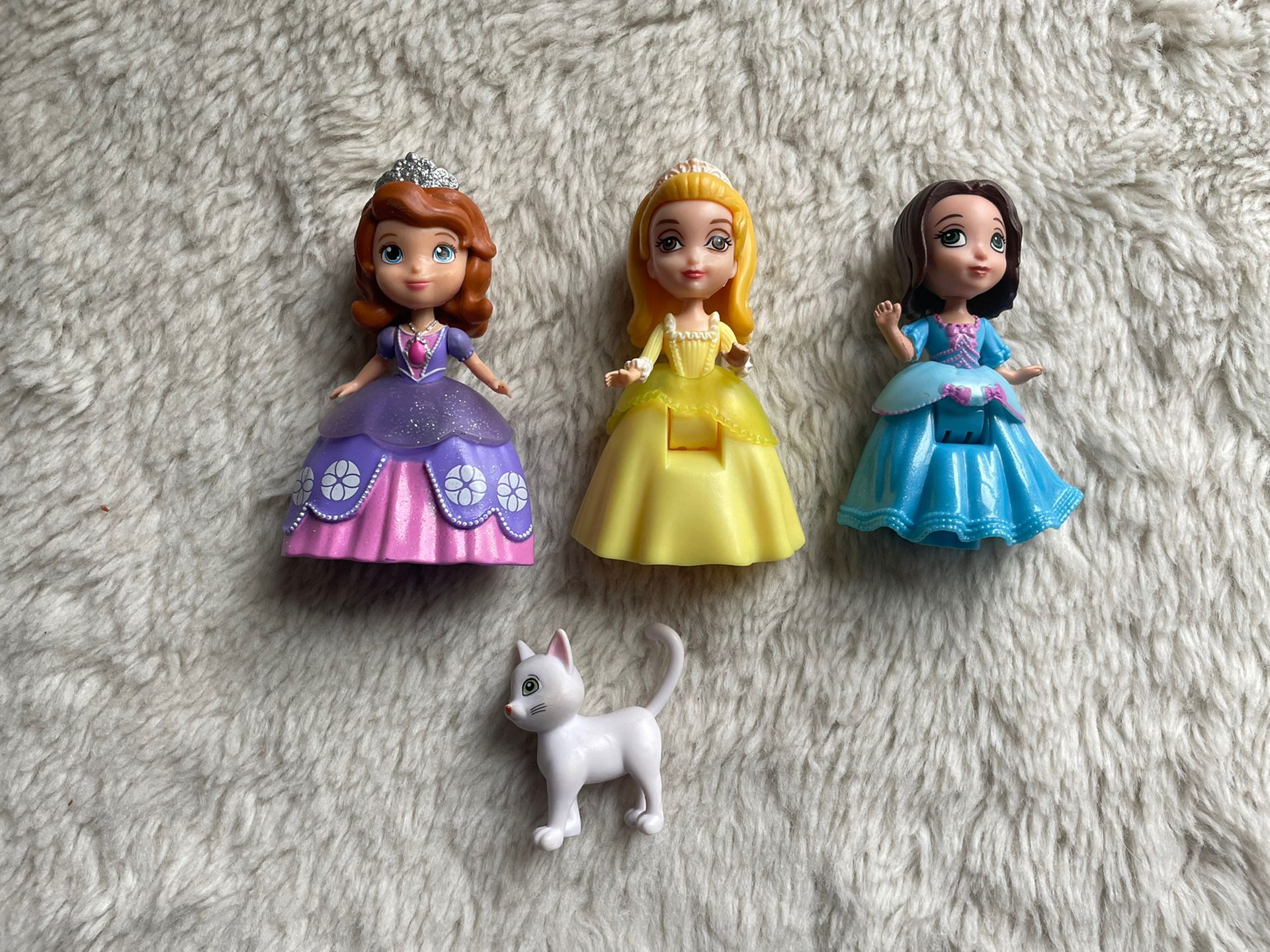 Disney Sofia The First Royal Friends Figures Lot Princess Amber Friend Pet Cat