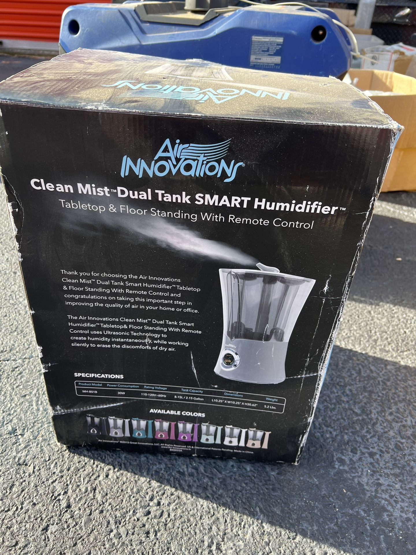 Air Innovations Mh-801b Dual Tank Smart Humidifier
