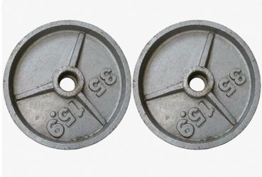 Pair 35lb iron Olympic weight plates $65