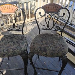Wrought Iron Bar Stools 