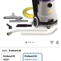 ProTeam Wet Dry Vacuums, ProGuard 20, 20-Gallon Commercial Wet Dry Vacuum Cleaner with Tool Kit
