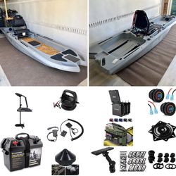 Ultimate Custom Ascend 133X Fishing Kayak Rig with tons of accessories, i-Pilot, and a fishing deck!