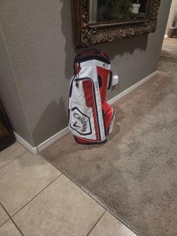 Golf Bag Callaway Red And White Bag 