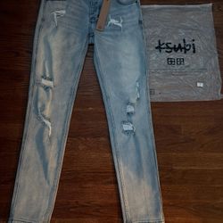 Blue Men’s Ksubi Ripped Jeans