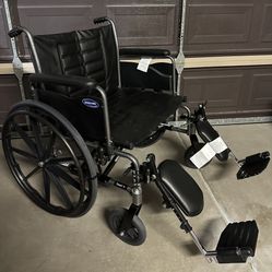 Invacare Tracer IV 24 Inches Wheelchair 350 Lbs Capacity 