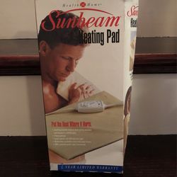 New Sunbeam Heating Pad